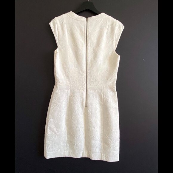 Theory Orinthia Ancua white textured‎ sheath dress, Size 6 - Picture 4 of 14